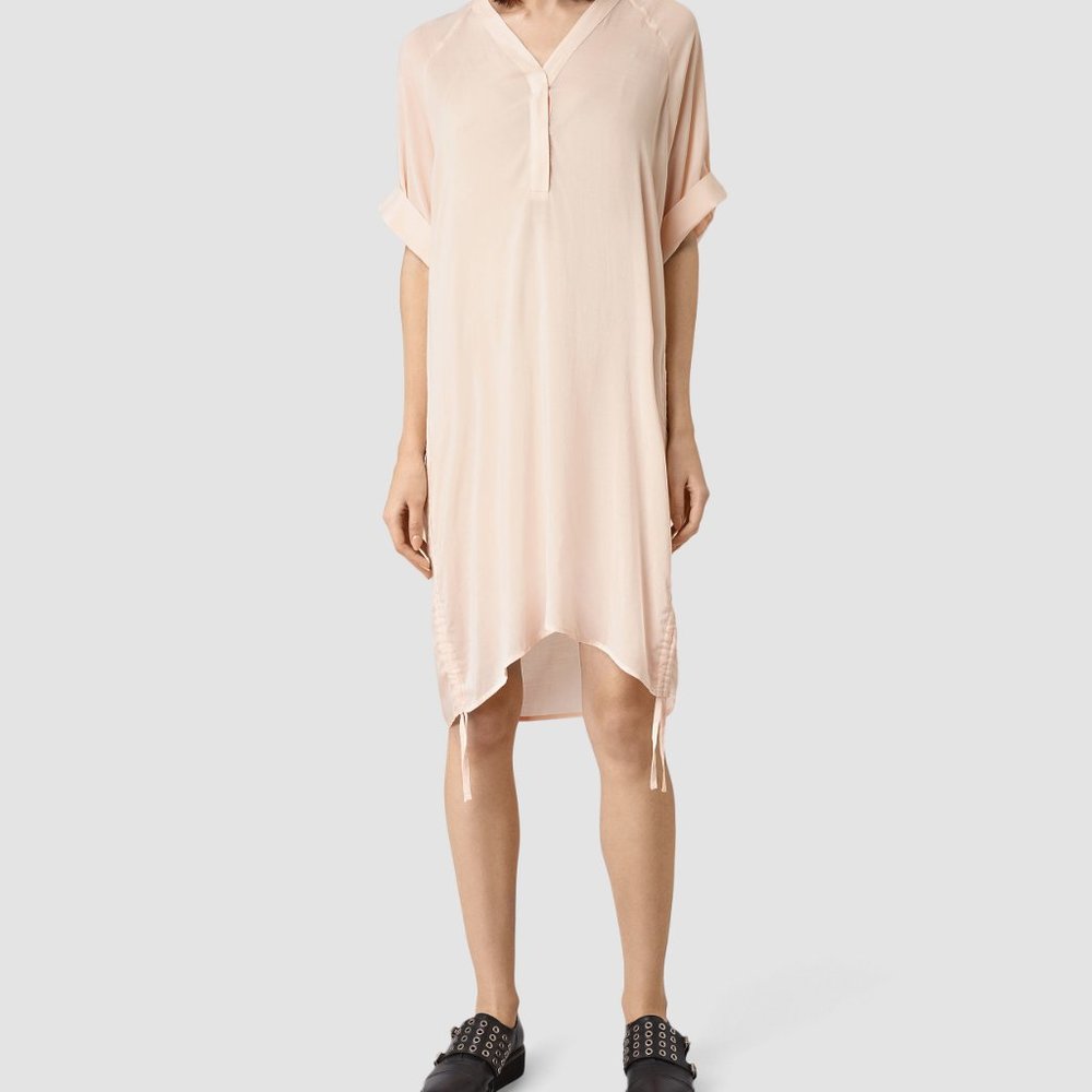 All Saints Sz 4  Isle Dress Cami Pink